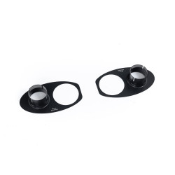 Milltek Rear Trim Finisher Plates Cerakote black tips for Audi RS6 4.0 V8 bi-turbo in Performance Edition (C8) (non-GPF) 2020+