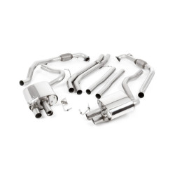 Milltek Cat-back exhaust (louder) for Audi S5 3.0 V6 Turbo Sportback (B9) (non Sport Diff) 2017+ - Polished tips