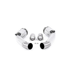 Milltek Large-bore downpipes with cat bypass for Audi S8 4.0 TFSI V8 Saloon/Sedan (D5) (non-GPF, for OE system, SWB) 2020+