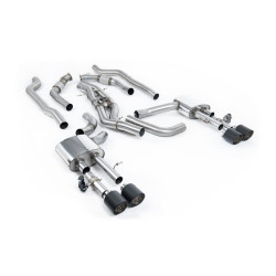 Milltek Cat-back exhaust (louder) for Audi S8 4.0 TFSI V8 Saloon/Sedan (D5) (non-GPF, SWB) 2020+ - Carbon tips