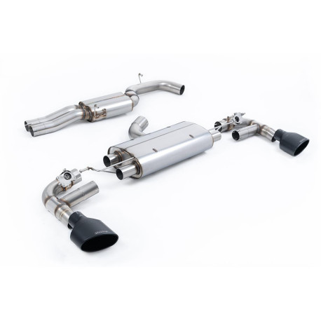 Ispušni sistemi Milltek Milltek GPF-back exhaust resonated for Audi TT Mk3 TTRS 2.5TFSI Quattro (GPF) 2019+ - Cerakote black tips | race-shop.hr