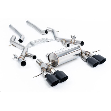 Ispušni sistemi Milltek Milltek Secondary cat-back exhaust non-resonated for BMW M2 Coupe (non-GPF) 2023+ - Cerakote black tips | race-shop.hr