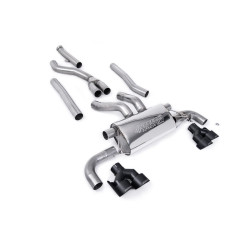 Milltek Cat-back exhaust for BMW M340i (G20/G21) XDrive Saloon/Touring (GPF) 2019+ - Black tips