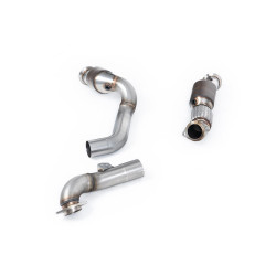 Milltek Large-bore downpipe with sports cat for BMW M3 (G80) S58 3.0 Turbo (non-GPF) 2021+