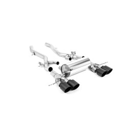 Milltek Axle-back exhaust for BMW M4 (G82) S58 3.0 Turbo (non-GPF) 2021+ - Cerakote black tips