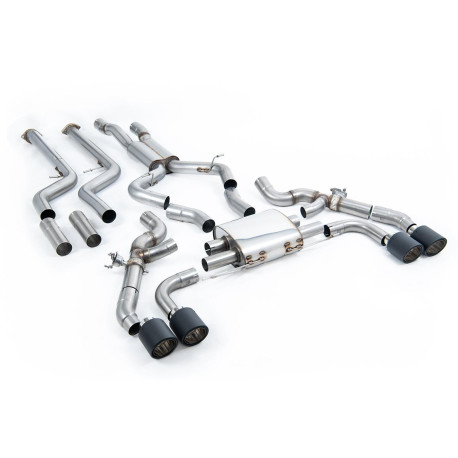 Ispušni sistemi Milltek Milltek Cat-back exhaust resonated for BMW X3 X3M/X3M Comp 3.0 (G01) (non-GPF) 2022+ - Carbon tips | race-shop.hr