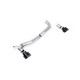 Ispušni sistemi Milltek Milltek Maxton Designs Dual Outlet Upgrade Kit for Ford Fiesta Mk8 & Mk8.5 ST EcoBoost (non-GPF) 2020+ - Black tips | race-shop.hr
