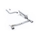 Milltek GPF-back exhaust resonated for Ford Fiesta Mk8 1.0T EcoBoost ST-Line 3 & 5 Door (GPF) 2019+ - Brushed titanium tips