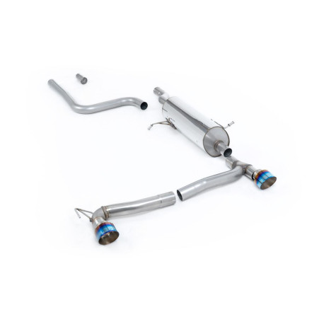 Ispušni sistemi Milltek Milltek GPF-back exhaust resonated for Ford Fiesta Mk8 1.0T EcoBoost ST-Line 3 & 5 Door (GPF) 2019+ - Burnt/blue titanium tips | race-shop.hr