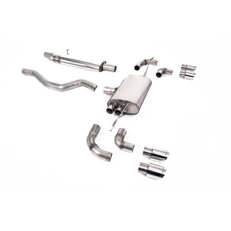 Ispušni sistemi Milltek Milltek GPF-back exhaust for Land Rover Defender 110 2.0 I4 P300 & P400e (non-GPF) 2020+ - Quad polished tips | race-shop.hr