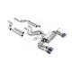 Milltek GPF-back exhaust for Land Rover Defender 110 OCTA P635 (non-GPF) 2025+ - Quad burnt/blue titanium tips
