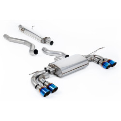 Milltek GPF-back exhaust for Land Rover Defender 130 3.0 I6 P400 (non-GPF) 2023+ - Quad burnt titanium tips