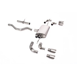 Milltek GPF-back exhaust (louder) for Land Rover Defender 90 3.0 I6 P400 (non-GPF) 2020+ - Quad titanium tips