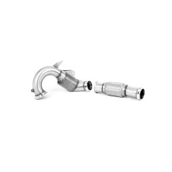 Milltek Large-bore downpipe with sports cat for Mercedes A45 & A45S AMG 2.0 Turbo (non-GPF) 2019-2021