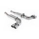 Milltek Cat-back exhaust valved for Mercedes G63 4.0 Bi-Turbo V8 (W463) (GPF) 2019+ - Brushed titanium tips