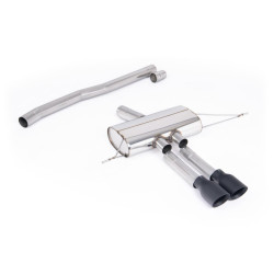 Milltek GPF-back exhaust (louder) for Mini Cooper S 2.0T B48 (F66) (non-GPF) 2024+ - Dual Cerakote black tips