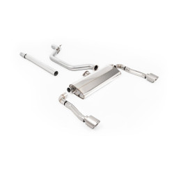 Milltek GPF-back exhaust for Seat Cupra Formentor 2.0TSI 245ps (GPF) 2022+ - Brushed titanium tips