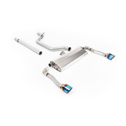 Milltek GPF-back exhaust for Seat Cupra Formentor 2.0TSI 245ps (GPF) 2022+ - Burnt/blue titanium tips