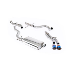 Milltek Cat-back exhaust (louder) for Toyota Tacoma Crew Cab/Extended Cab (non-GPF) 2024+ - Burnt/blue titanium tips