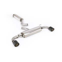 Milltek GPF-back exhaust resonated for Toyota Yaris Gen 2 2024+ - Carbon tips