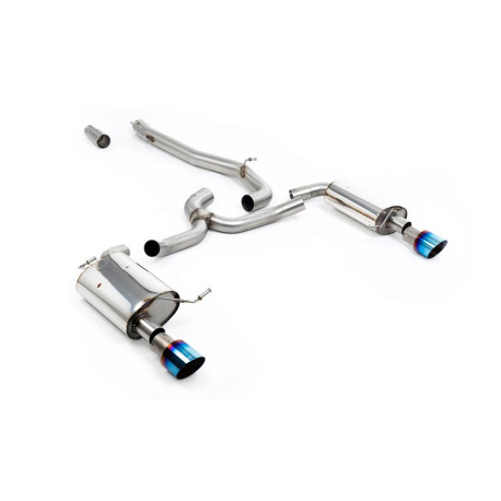 Ispušni sistemi Milltek Milltek Cat-back exhaust (louder) for Volkswagen Golf Mk7 1.8TSI Alltrack 4Motion (non-GPF) 2016-2021 - Burnt titanium tips | race-shop.hr