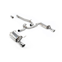 Milltek Cat-back exhaust (louder) for Volkswagen Golf Mk7 1.8TSI Alltrack 4Motion (non-GPF) 2016-2021 - Dual polished tips