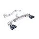 Milltek Cat-back exhaust (loudest) for Volkswagen Golf MK7 R 2.0 TSI 300PS (non-GPF) 2014-2016 - Cerakote black tips