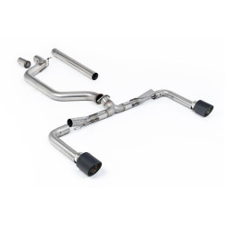 Milltek GPF-back exhaust (loudest) for Volkswagen Golf Mk8.5 GTi Clubsport (GPF) 2024+ - Carbon tips