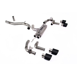 Milltek Cat-back exhaust (loudest) for Volkswagen Golf Mk8.5 R (non-GPF) 2025+ - Carbon tips