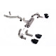Milltek Cat-back exhaust (loudest) for Volkswagen Golf Mk8.5 R (non-GPF) 2025+ - Cerakote black tips