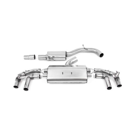Ispušni sistemi Milltek Milltek GPF-back exhaust resonated for Volkswagen Golf Mk8.5 R (GPF) 2024+ - Titanium tips | race-shop.hr