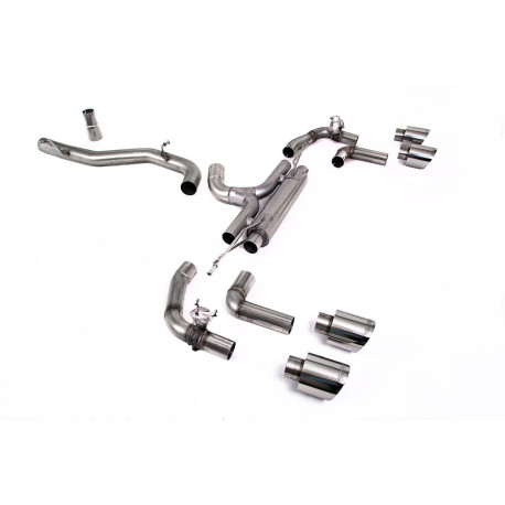 Ispušni sistemi Milltek Milltek GPF-back exhaust (loudest) for Volkswagen Golf Mk8.5 R (GPF) 2024+ - Polished tips | race-shop.hr