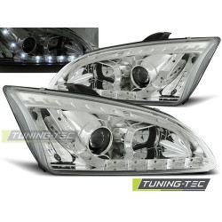 TUNING-TEC farovi (DRL) za FORD FOCUS II 09.04-01.08 (H1), krom, V1