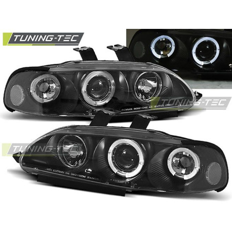 Farovi i rasvjeta Farovi HONDA CIVIC 09.91-08.95 4D angel eyes BLACK | race-shop.hr
