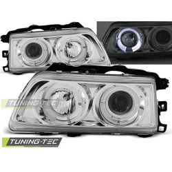 TUNING-TEC farovi (Angel Eyes) za HONDA CRX 09.87-89 (H1, bez homologacije), krom