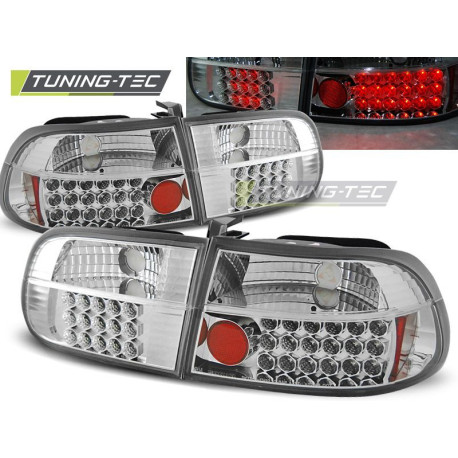 Farovi i rasvjeta TUNING-TEC LED stražnja svjetla za HONDA CIVIC 09.91-08.95 2D/4D (COUPE / SEDAN, bez homologacije), krom | race-shop.hr
