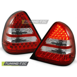 TUNING-TEC LED stražnja svjetla za MERCEDES W202 C-KLASA 06.93-06.00, crveno-bijela