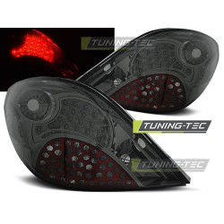 TUNING-TEC LED stražnja svjetla za PEUGEOT 207 3D/5D 05.06-06.09 (HATCHBACK), dimljena
