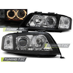 TUNING-TEC farovi (Angel Eyes) za AUDI A6 06.01-05.04 (H7), crna