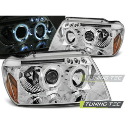 Farovi CHRYSLER JEEP GRAND CHEROKEE 99-05.05 angel eyes krom
