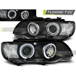 TUNING-TEC farovi (Angel Eyes) za BMW X5 E53 09.99-10.03 (H7/H1), crna