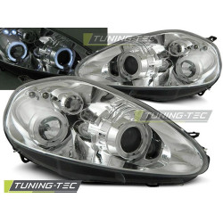 TUNING-TEC farovi (Angel Eyes) za FIAT GRANDE PUNTO 09.05-08 (H1), krom