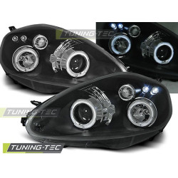 TUNING-TEC farovi (Angel Eyes) za FIAT GRANDE PUNTO 09.05-08 (H1), crna
