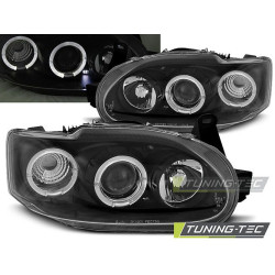Farovi FORD ESCORT MK7 02.95-00 angel eyes BLACK