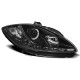Farovi i rasvjeta TUNING-TEC farovi (True DRL) za SEAT LEON ALTEA 09-12 (H1), crna | race-shop.hr