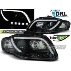 TUNING-TEC farovi (Tube Light, DRL) za AUDI A4 B7 11.04-03.08 (H7/H1), crna