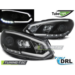 TUNING-TEC farovi (Tube Light, DRL) za VW GOLF 6 10.08-12 (H7/H1), crna