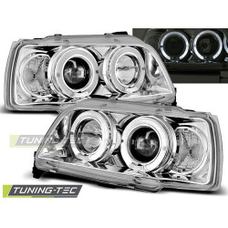 TUNING-TEC farovi (Angel Eyes) za RENAULT CLIO 06.90-95 (H1), krom