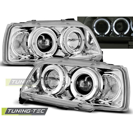 Farovi i rasvjeta TUNING-TEC farovi (Angel Eyes) za RENAULT CLIO 06.90-95 (H1), krom | race-shop.hr