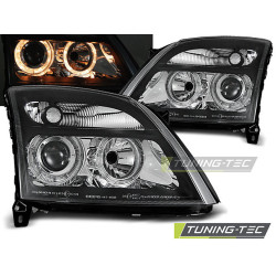 TUNING-TEC farovi (Angel Eyes) za OPEL VECTRA C 04.02-08.05 (H7), crna